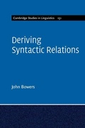 Cover: Deriving Syntactic Relations - Cambridge University Press