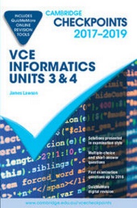 Abbildung von: Cambridge Checkpoints VCE Informatics Units 3 and 4 2017-19 and Quiz Me More - Cambridge University Press