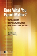 Cover: Does What You Export Matter? - World Bank Publications