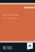 Cover: SRA Handbook 2016 - The Law Society