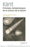 Cover: Principes Metaphysiques de la Science de la Nature - Librarie Philosophique J. Vrin