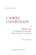 Cover: L'interprete dans les conferences internationales - Classiques Garnier