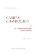 Cover: Traduction aujourd'hui - Classiques Garnier