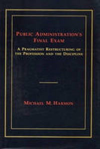 Enlarge image Cover: Public Administration's Final Exam - The University of Alabama Press