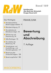 Bild: Bewertung und Abschreibung - Boorberg