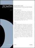 Cover: ZGMTH - Zeitschrift der Gesellschaft f&uuml;r Musiktheorie, 12. Jahrgang 2015 - Georg Olms Verlag