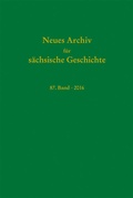 Cover: Neues Archiv f&uuml;r s&auml;chsische Geschichte, 87. Band (2016) - Verlag PH.C.W. SCHMIDT bei Rudolph Druck