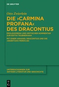 Cover: Die "Carmina profana" des Dracontius - De Gruyter
