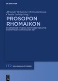 Cover: Prosopon Rhomaikon - De Gruyter