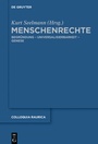 Cover: Menschenrechte - De Gruyter