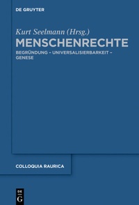Enlarge image Cover: Menschenrechte - De Gruyter