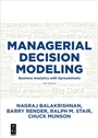 Cover: Managerial Decision Modeling - De Gruyter