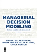 Cover: Managerial Decision Modeling - De Gruyter