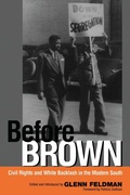 Cover: Before Brown - The University of Alabama Press