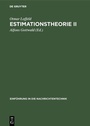 Cover: Estimationstheorie II - De Gruyter Oldenbourg