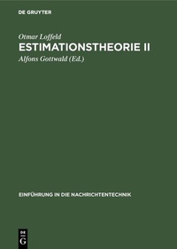 Enlarge image Cover: Estimationstheorie II - De Gruyter Oldenbourg
