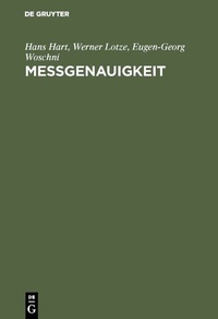 Enlarge image Cover: Meßgenauigkeit - De Gruyter Oldenbourg