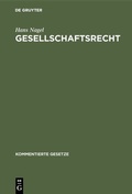 Cover: Gesellschaftsrecht - De Gruyter Oldenbourg