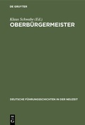 Cover: Oberb&uuml;rgermeister - De Gruyter Oldenbourg