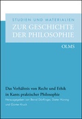 Cover: Das Verh&auml;ltnis von Recht und Ethik in Kants praktischer Philosophie - Georg Olms Verlag