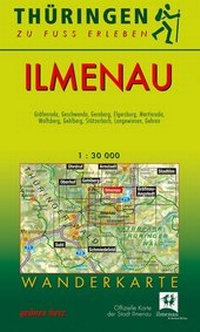 Abbildung von: Wanderkarte Ilmenau - grünes herz