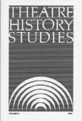 Cover: Theatre History Studies 1984, Vol. 4 - The University of Alabama Press