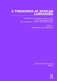 Abbildung von: A Thesaurus of African Languages - Routledge