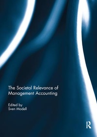 Abbildung von: The Societal Relevance of Management Accounting - Routledge