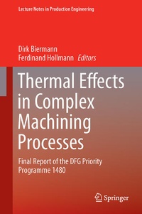 Enlarge image Cover: Thermal Effects in Complex Machining Processes - Springer