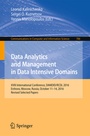 Cover: Data Analytics and Management in Data Intensive Domains - Springer