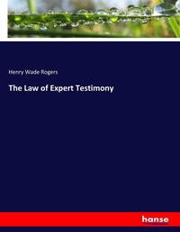 Enlarge image Cover: The Law of Expert Testimony - Hansebooks