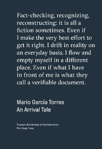 Enlarge image Cover: Mario Garci a Torres - An Arrival Tale - Sternberg Press