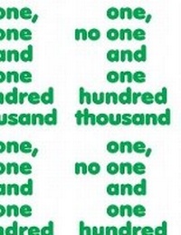 Enlarge image Cover: One, No One and One Hundred Thousand - Sternberg Press