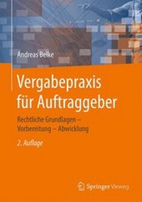 Abbildung von: Vergabepraxis für Auftraggeber - Springer Vieweg