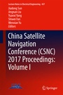 Cover: China Satellite Navigation Conference (CSNC) 2017 Proceedings: Volume I - Springer