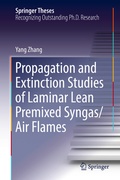 Cover: Propagation and Extinction Studies of Laminar Lean Premixed Syngas/Air Flames - Springer
