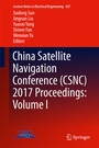 Cover: China Satellite Navigation Conference (CSNC) 2017 Proceedings: Volume I - Springer