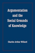 Cover: Argumentation and the Social Grounds of Knowledge - The University of Alabama Press