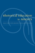 Cover: Rhetorical Education in America - The University of Alabama Press