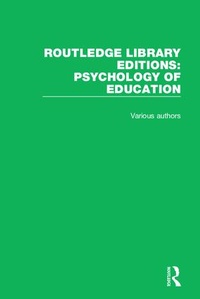 Bild: Routledge Library Editions: Psychology of Education - Routledge