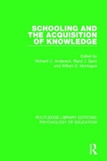 Bild: Schooling and the Acquisition of Knowledge - Routledge
