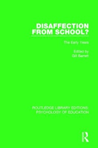Bild: Disaffection from School? - Routledge