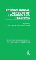 Cover: Psychological Aspects of Learning and Teaching - Routledge