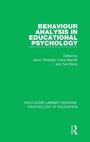 Cover: Behaviour Analysis in Educational Psychology - Routledge