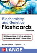 Cover: Lange Biochemistry and Genetics Flashhcards, Third Edition - McGraw-Hill Education