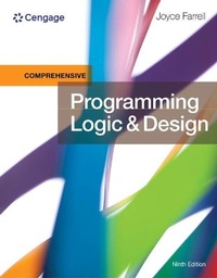 Enlarge image Cover: Programming Logic and Design, Comprehensive, Loose-Leaf Version - CENGAGE Learning Custom Publishing
