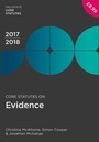 Cover: Core Statutes on Evidence 2017-18 - Palgrave