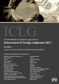 Cover: The International Comparative Legal Guide to: Enforcement of Foreign Judgments 2017 - Global Legal Group Ltd