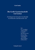 Cover: Die Gro&szlig;e Gesetzesinschrift von Gortyn - Kovac, Dr. Verlag