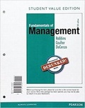Cover: Fundamentals of Management, Student Value Edition Plus 2017 Mylab Management with Pearson Etext -- Access Card Package - Pearson